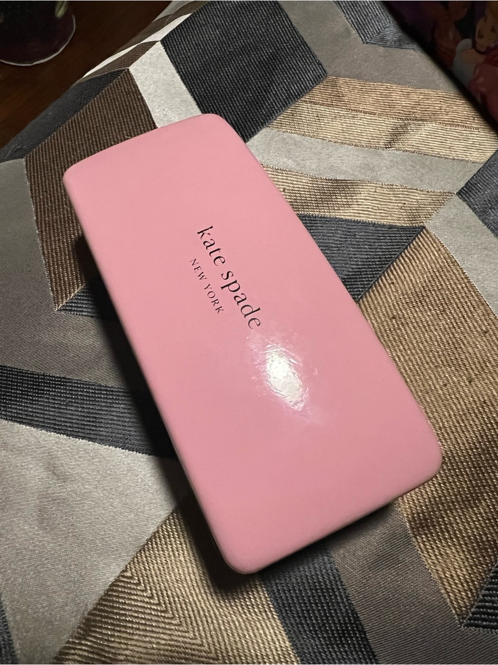 kate spade glossy light pink sunglass case